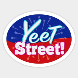 Yeet Street Round Sticker